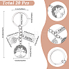20Pcs Alloy Keychains KEYC-SC00050-2