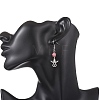 Angel with Star 304 Stainless Steel Dangle Earrings EJEW-JE06792-4