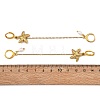 304 Stainless Steel Pendants & Natural Cultured Freshwater Pearl Leverback Earrings EJEW-JE07259-02-5