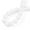 Opaque Solid Color Glass Beads Strands X-GLAA-T032-P8mm-02-4