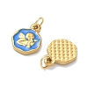 304 Stainless Steel Enamel Pendants STAS-K330-04G-2