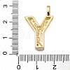 Brass Micro Pave Cubic Zirconia Pendants KK-B126-02G-Y-3