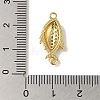 Rack Plating Brass Micro Pave Cubic Zirconia Connector Charms KK-P267-24G-3