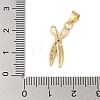 Rack Plating Brass & Cubic Zirconia Pendants KK-L216-066G-3