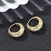 Brass Hoop Earrings EJEW-D320-16G-2
