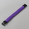Survival Polyester Cord Bracelet with Plastic Clasps for Hiking Camping Outdoor BJEW-WH0018-54E-2