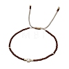 Adjustable Glass Seed Bead Braided Bead Bracelets for Women VT9382-20-1
