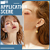 16Pcs Brass Micro Pave Clear Cubic Zirconia Stud Earring Findings MAK-SC0001-20B-5