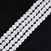 Electroplate Frosted Glass Beads Strands EGLA-N006-036C-1