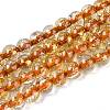 Crackle Transparent Glass Beads Strands X1-GLAA-N030-8mm-01G-1