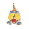 304 Stainless Steel Enamel Pendants STAS-Z189-09G-03-1