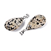 Natural Dalmatian Jasper Pendants G-N362-03P-03-2