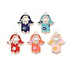 Alloy Rhinestone & Enamel Pendants PALLOY-T092-11-1