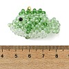 Glass & Natural Black Spinel & 304 Stainless Steel Open Jump Rings Pendants PALLOY-MZ01342-02-3
