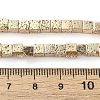 Electroplated Natural Lava Rock Beads Strands X-G-L606-E02-01D-4