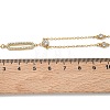 304 Stainless Steel Crystal Rhinestone Pendant Y Necklaces for Women NJEW-F375-01G-05-3