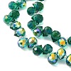 Electroplate Glass Beads Strands EGLA-D030-17-01-3