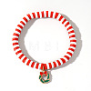 Christmas 304 Stainless Steel Enamel Charm Bracelets ZQ4442-2-1