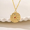 Brass Pendant Necklaces HA5496-3-1