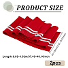 2Pcs 95% Cotton & 5% Elastic Fiber Ribbing Fabric for Cuffs FIND-BC0004-45C-2