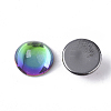 Transparent K9 Glass Cabochons GGLA-S053-8mm-111-5