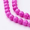 Natural Mashan Jade Round Beads Strands G-D263-6mm-XS30-2