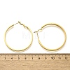 304 Stainless Steel Hoop Earrings for Women EJEW-C096-43G-02-3