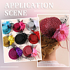 8Pcs 8 Colors EVA Fabric Pillbox Stewardess Fascinator Hat Base for Millinery AJEW-GF0010-94-5