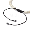 Adjustable Nylon Cord Braided Bead Bracelets for Men BJEW-JB11295-02-4