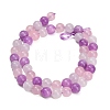 Natural White Jade & Madagascar Rose Quartz & Dyed White Jade Beads Strands GG-CBA1A62-A01-01-4