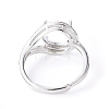 Adjustable Brass Finger Ring Components KK-L193-02P-3