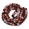 Transparent Crackle Baking Paint Glass Beads X1-DGLA-T003-01C-16-2