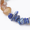 Natural Gemstone Stretch Bracelets G-S299-68-4