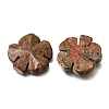 Natural Unakite Carved Clover Display Decorration GG-CBA6D08-D07-2