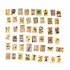 50Pcs 50 Styles PVC Plastic Plant Decorative Stickers Sets X-STIC-P004-29-1