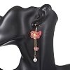 Flower Acrylic Dangle Earrings EJEW-JE06924-5