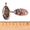 Natural Rhodonite Pendants GG-CBACB71-01P-12-3