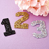 Glitter Hotfix Rhinestone DIY-TA0003-17-4