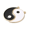 Rack Alloy Enamel Pendants ENAM-Q505-06G-2