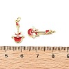 Brass Enamel Pendants KK-L237-011G-3