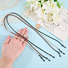 3Pcs 3 Colors PU Leather Eyeglass Chains AJEW-CL0005-86-3