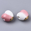 Two Tone Handmade Porcelain Beads PORC-S501-023-3