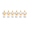 Brass Micro Pave Cubic Zirconia Cup Pearl Peg Bails Pin Pendants KK-T079-05G-3