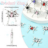 20Pcs 5 Colors Alloy Rhinestone Pendants FIND-CJ0005-88-2