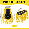 Polyester Tassel Epaulettes AJEW-WH0481-520B-2