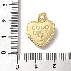 Brass Enamel Pendants KK-P320-09D-G-3