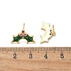 Brass Micro Pave Cubic Zirconia Stud Earrings EJEW-Q015-08G-3