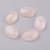 Natural Rose Quartz Flat Back Cabochons G-G741-22x30mm-21-1