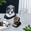 2Pcs 2 Colors Plastic C-Shaped Single Watch Display Cases CON-PH0003-61-4