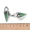 Natural Green Aventurine Pendants G-F777-06P-06-3